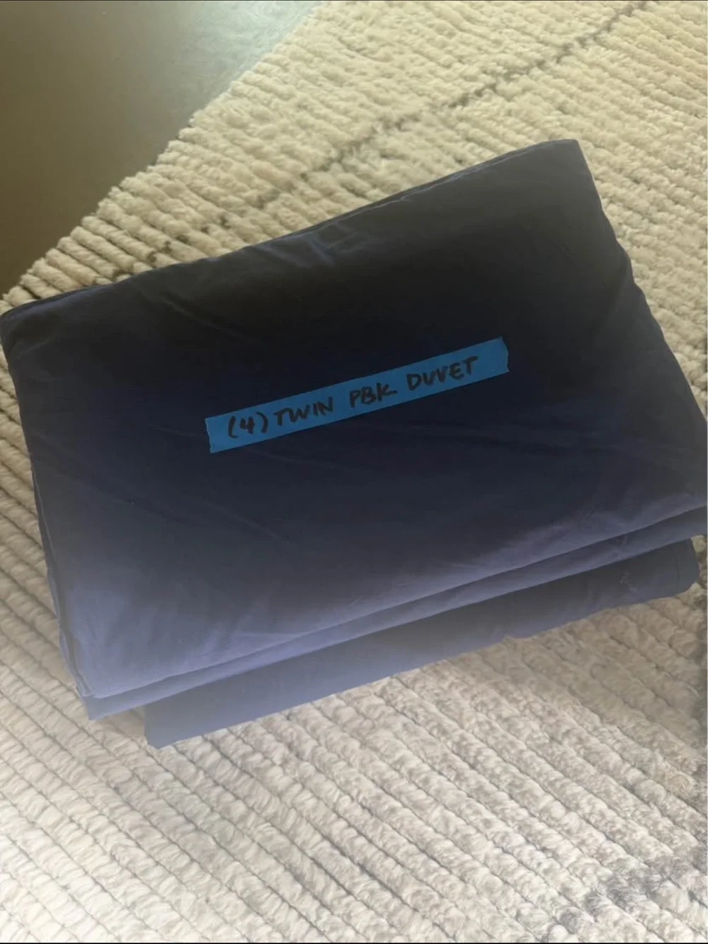 Pottery Barn Navy Twin Duvet Cover (4)